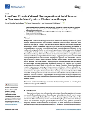 Low-Dose Vitamin C-Based Electroporation of Solid Tumors A New Area in Non-Cytotoxic Electrochemotherapy